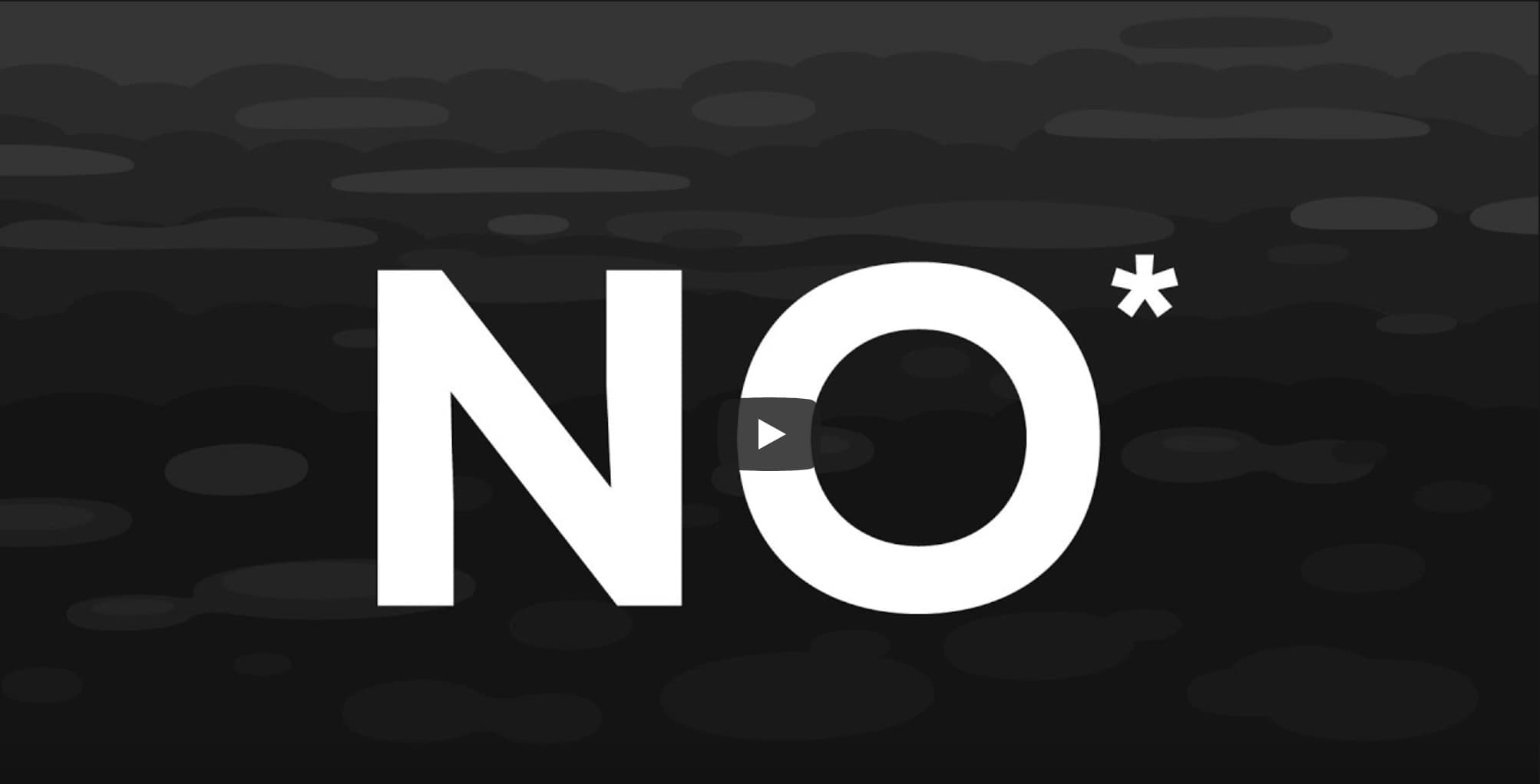 no in capital letters